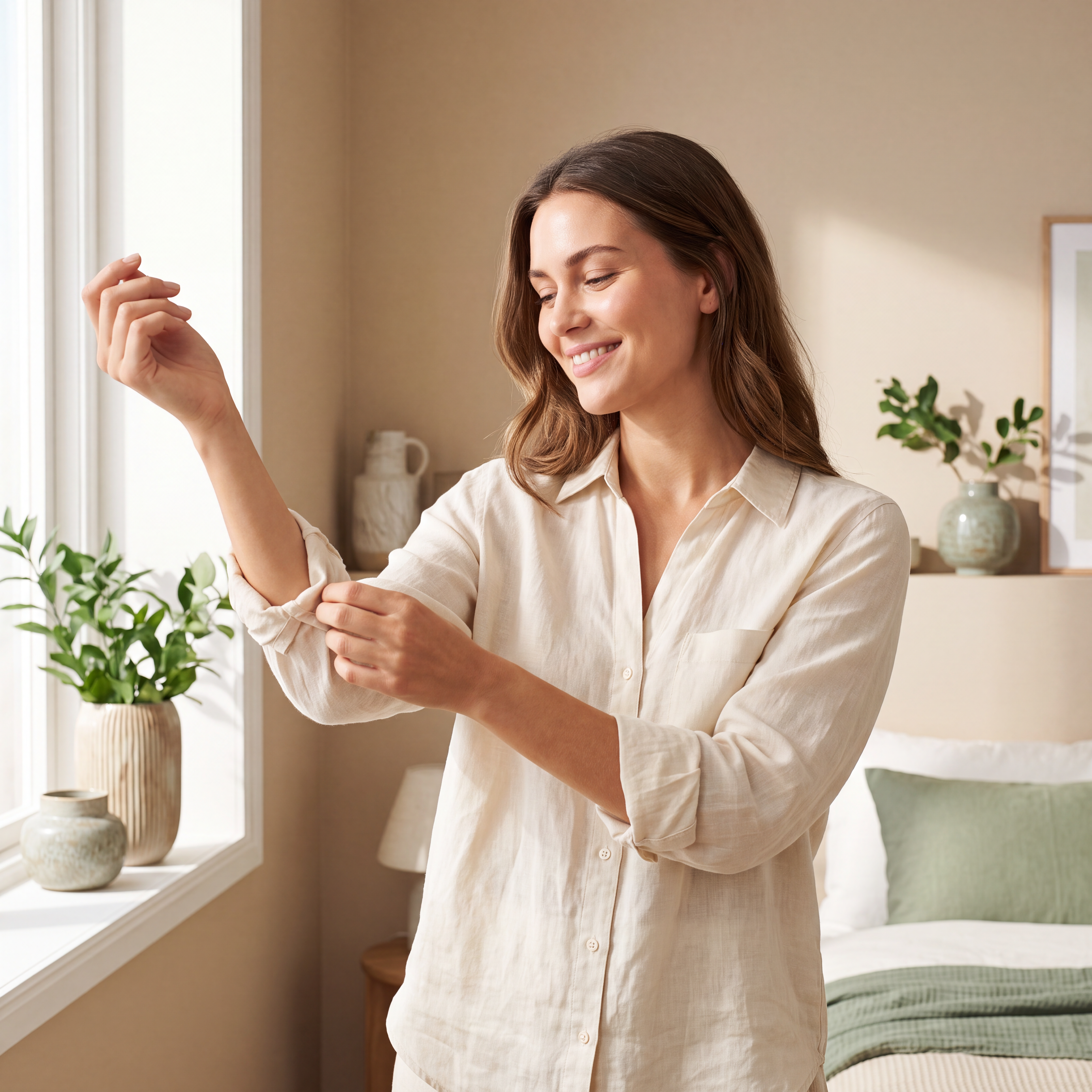 Get dressed — sixty seconds, that's the whole ritual Image
